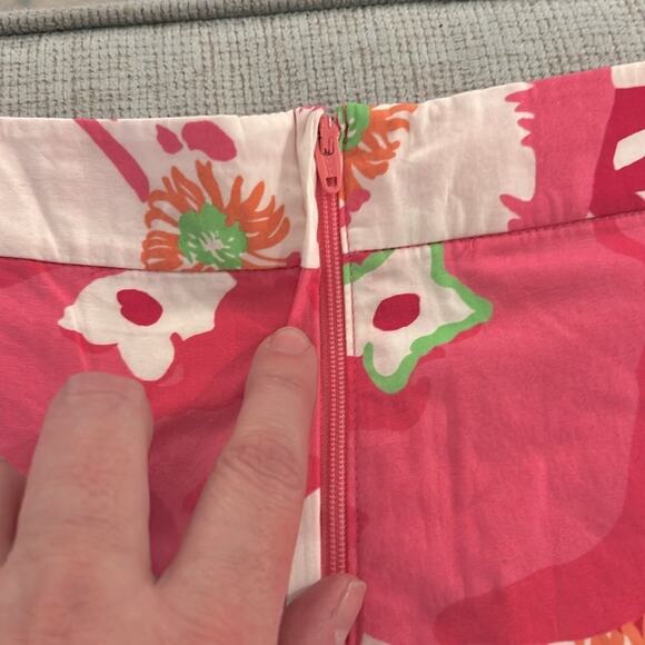 NWT Lilly Pulitzer Sonia A-Line skirt in Hotta Pink Cherry Begonias - Picture 5 of 9
